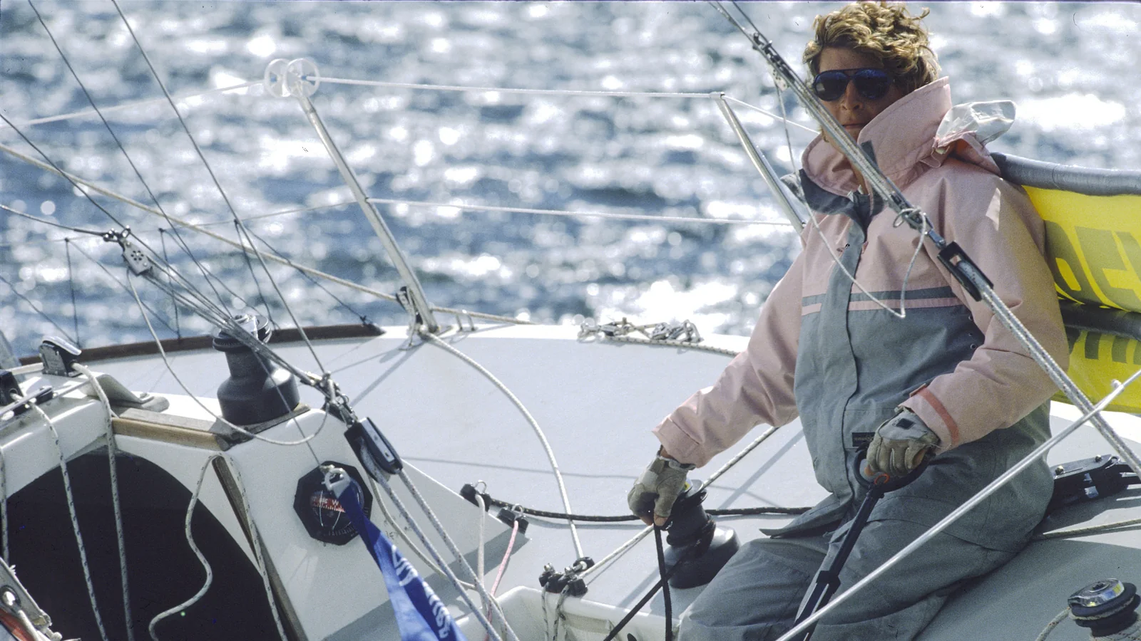 Laurent Bourgnon à la barre en 1988